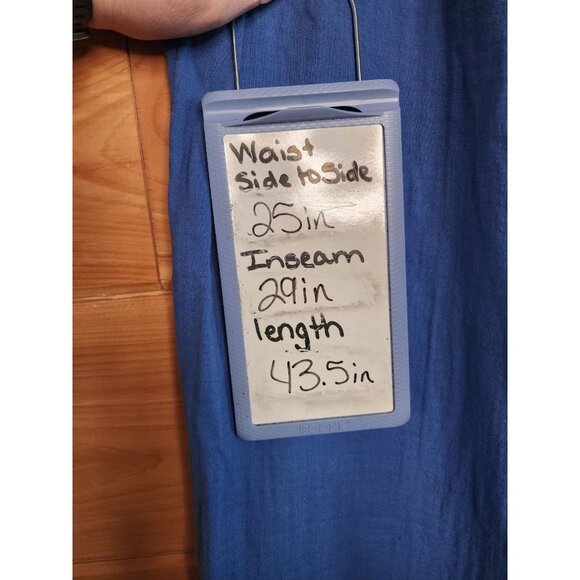 Old Navy High Waisted Woman's Plus Size 3X Wide Leg Pants Blue Comfort Pockets - Picture 2 of 8